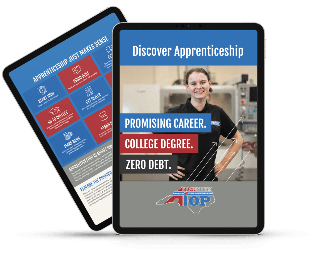 iPad graphic - RockATOP Apprenticeship Brochure